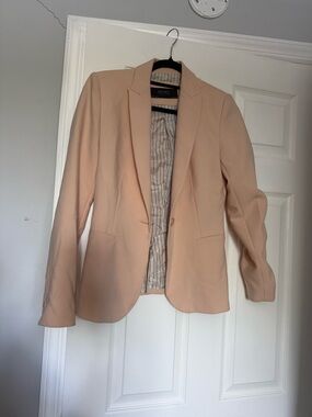 Zara Women's Blazer Jacket - Light Peach